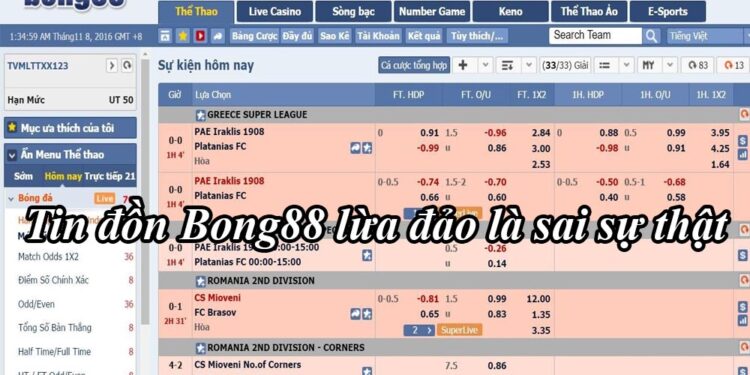 Bong88 lừa đảo? Đánh giá về độ uy tín tại Bong88
